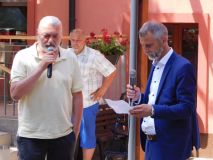 OBRAZEM: Daniel Hůlka v Žatci zpíval seniorům a zavzpomínal, kdy tu byl poprvé.