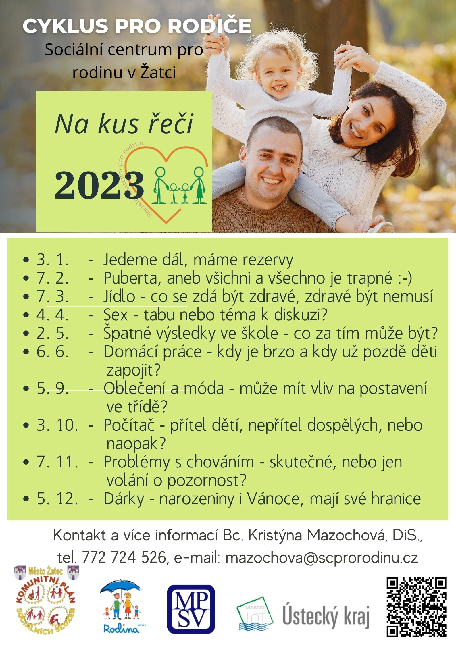 Na kus řeči 2023 cyklus pro rodiče v Žatci 1 0e1fe