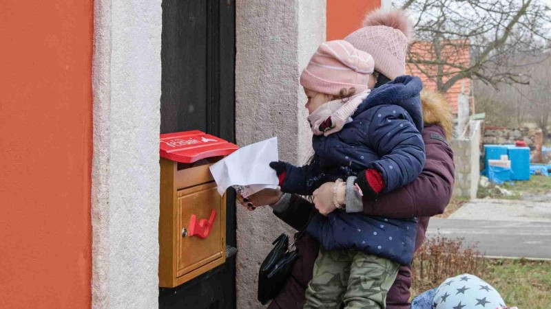 Děti z Chůvičky v Podbořanech psaly Ježíškovi. Foto: Laurencia Helásková