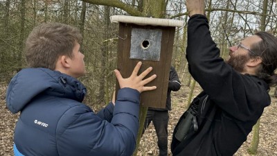 VIDEO: Na rekultivacích se uhnízdí vzácný krutihlav. Přilákat ho mají dětmi vyrobené budky