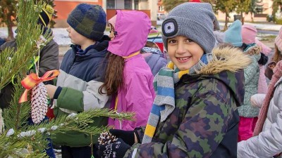 FOTO: Kryrské děti z družiny zdobily stromky na Vánoce