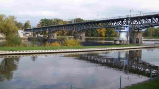 Vodní dílo Roudnice nad Labem – celkový pohled na jez. Foto: Povodí Labe, státní podnik