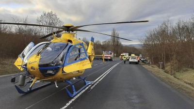 Čtvrteční nehoda u Korozluk na Mostecku. Foto: HZS Ústeckého kraje