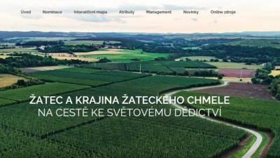 Žatec a krajina žateckého chmele spustila nový web ohledně nominace na Seznam světového dědictví