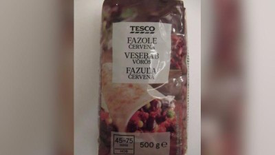 Pozor na fazole z Tesca! Potravinářská inspekce je kvůli nadlimitnímu množství herbicidů stáhla z trhu