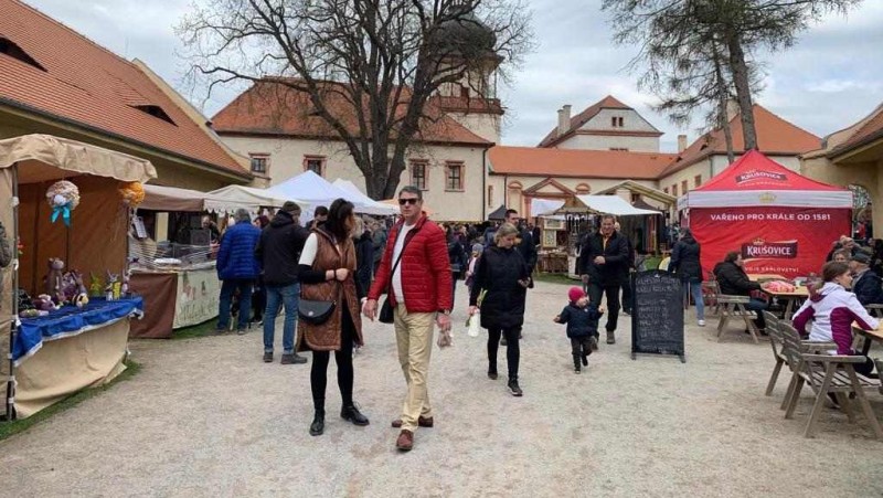 Velikonoce na zámku Nový Hrad v Jimlíně. Foto: Jitka Fárová