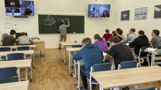 Hybridní učebna na Střední průmyslové škole v Ústí nad Labem. Foto: Oldřich Hájek