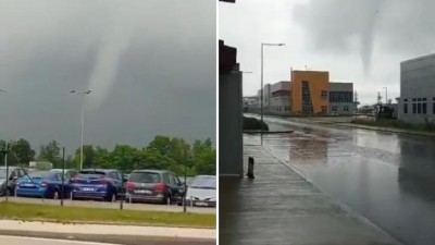 VIDEO: AKTUÁLNĚ: Lidé zachytili vznikající tornádo u průmyslové zóny Triangle!