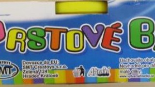 Česká obchodní inspekce zakázala na trhu výrobek s názvem Prstové barvy „CREATOYS“. Foto: ČOI