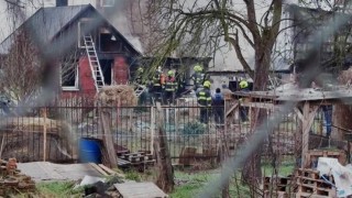 Požár zahradního domku v Předlicích. Zdroj foto: e-deniky.cz