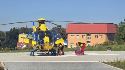 Záchranáři zachraňovali na Podbořansku člověka s cévní mozkovou příhodou