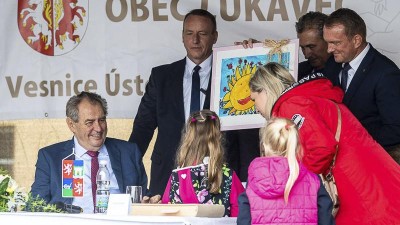 Posedmé a naposledy. Zeman už jako prezident do Ústeckého kraje oficiálně nepřijede