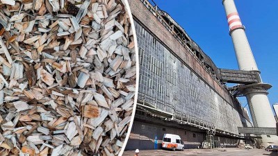 Teplárna v Komořanech přestavěla uhelný kotel na biomasu. Spolyká až 35 tun štěpky za hodinu