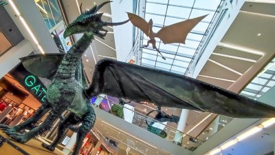 VIDEO: Úchvatná výstava draků je právě teď k vidění v nákupním centru Galerie Teplice