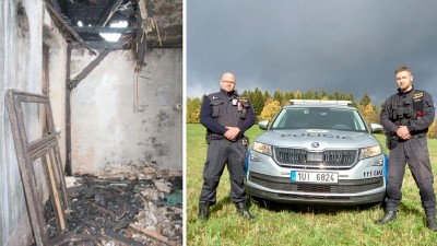 Z hořícího domu v Krušných horách vytáhli muže! Šlehaly kolem něj plameny, volal o pomoc