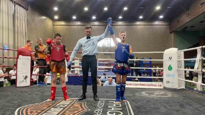 Mistr republiky v Muay thai Maxim Greisiger. Foto zdroj: Žatecký maják