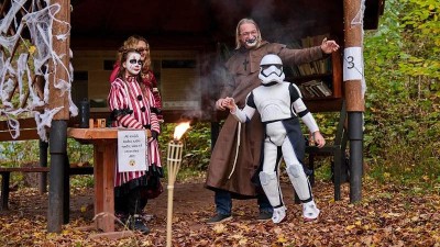 FOTO: Strašidla ovládla Kryry! Desítky masek si užily Halloweenskou stezku