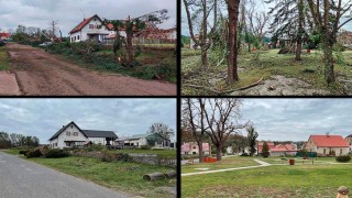 Stebno na konci června a nyní. Foto: Oldřich Hájek