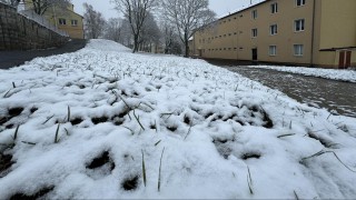 Dnešní ráno na Meziboří. Foto: Oldřich Hájek