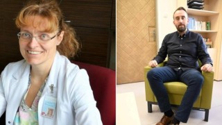 MUDr. Renata Přib&iacute;kov&aacute; a Mgr. Ondřej Sklen&aacute;ř. Foto: Krajsk&aacute; zdravotn&iacute;