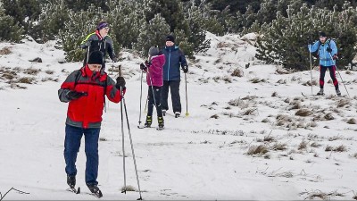 VIDEO: Běžkaři mají Lesnou v oblibě. Na místních pláních nemusejí do velkých kopců