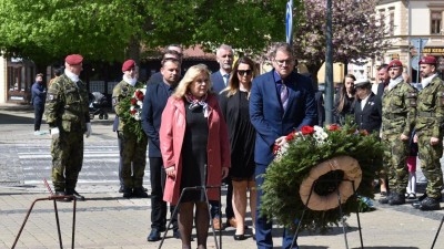 FOTO: Představitelé Žatce a hejtman Jan Schiller připomněli 78. výročí konce války