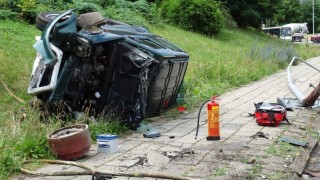 FOTO: Kvůli této havárii proběhla v Žatci záchranná akce a stála doprava