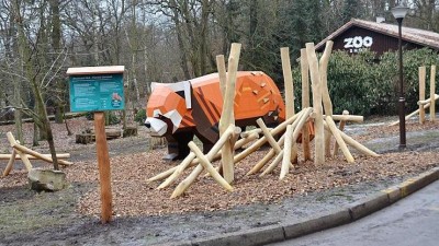 Nové hřiště v zooparku bylo dnes slavnostně otevřeno. 3x foto zdroj: Zoopark Chomutov