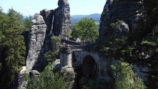 Rezervace Bastei a skalní most Basteibrücke. Foto: Jitka Fárová