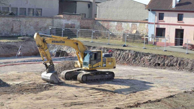 V Domově &quot;Bez zámku&quot; Tuchořice byla zahájena stavba nového objektu. Foto: Krajský úřad Ústeckého kraje