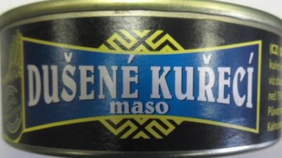 Rusk&yacute; řetězec MERE prod&aacute;val z&aacute;vadn&eacute; konzervy s du&scaron;en&yacute;m kuřec&iacute;m, inspektoři je objevili v &uacute;steck&eacute; prodejně