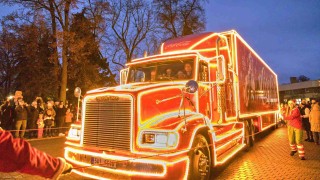 Coca Cola vánoční kamion v Podbořanech. Foto: Laurencia Helásková